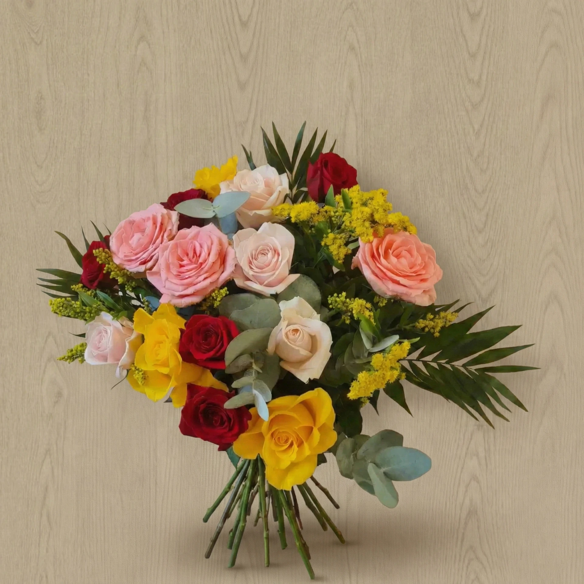 Bouquet mélange de roses