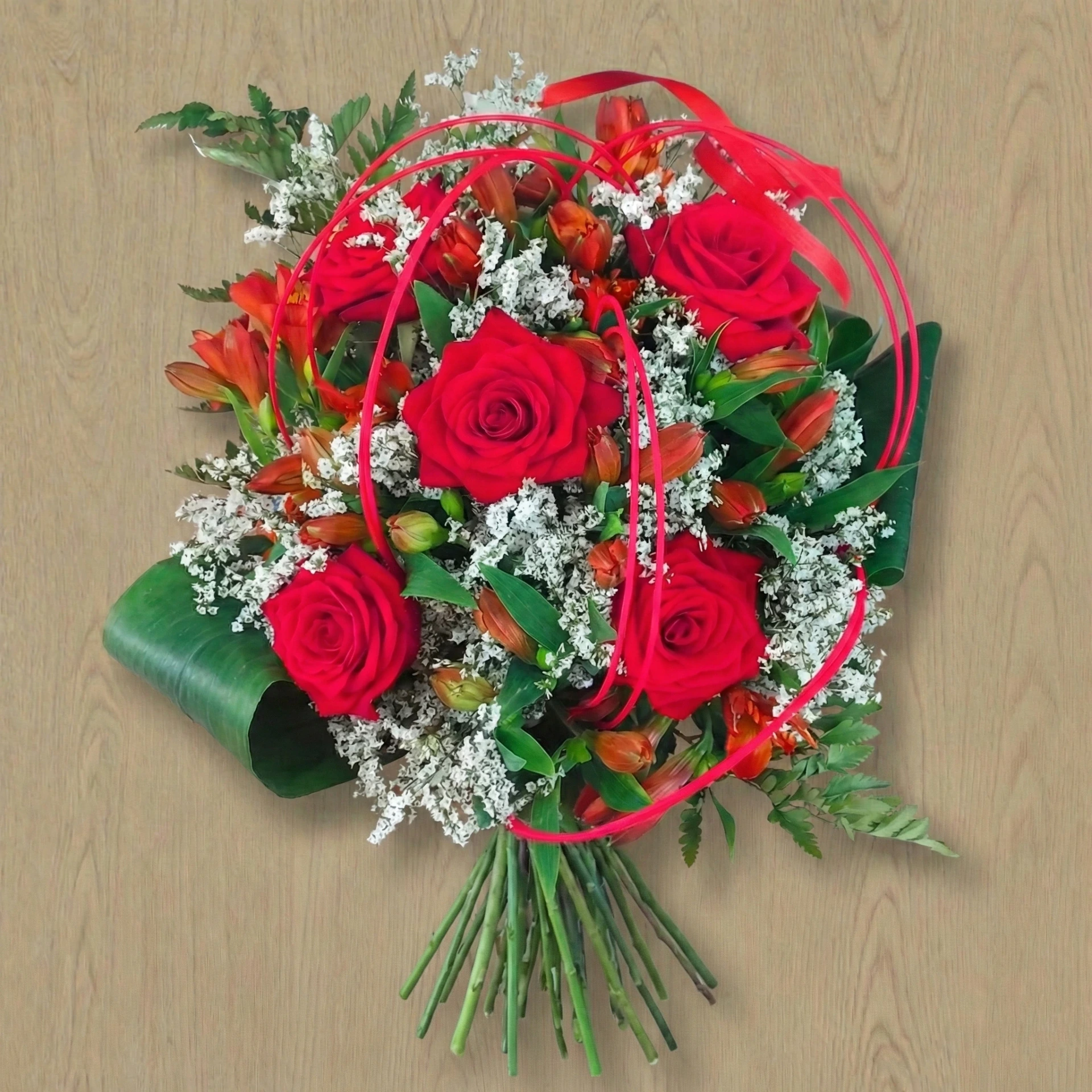 Bouquet roses rouges
