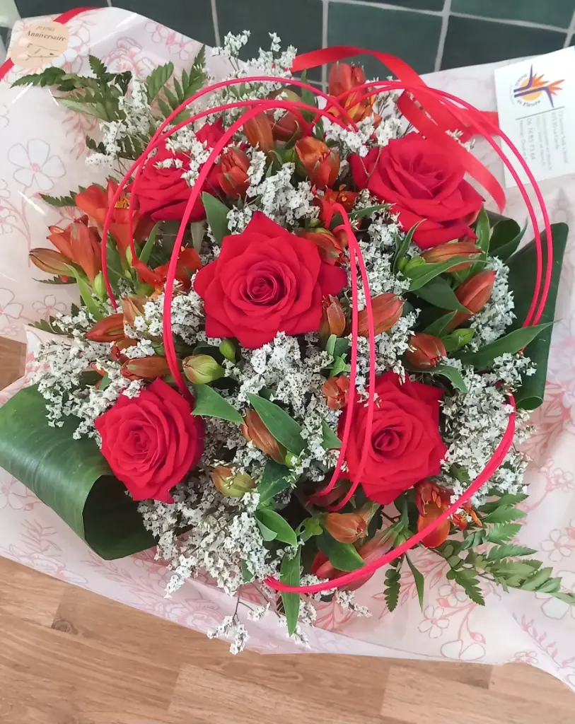 Bouquet roses rouges