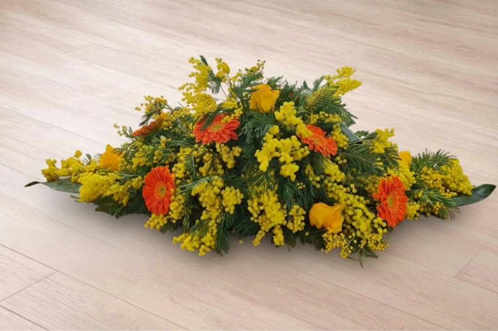 Dessus de cercueil mimosas