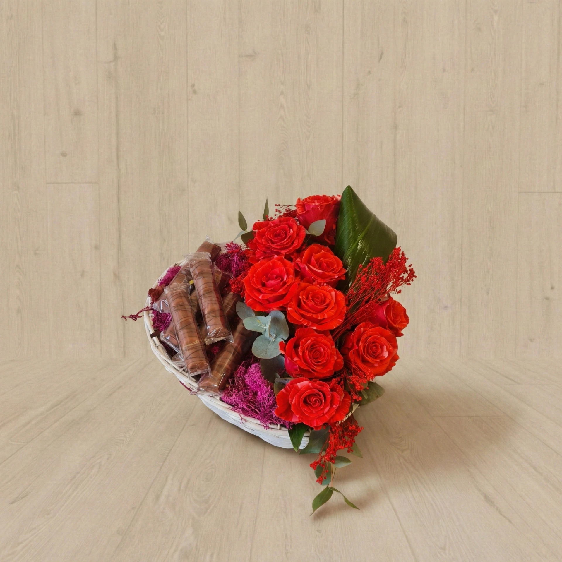 Cœur roses & chocolats