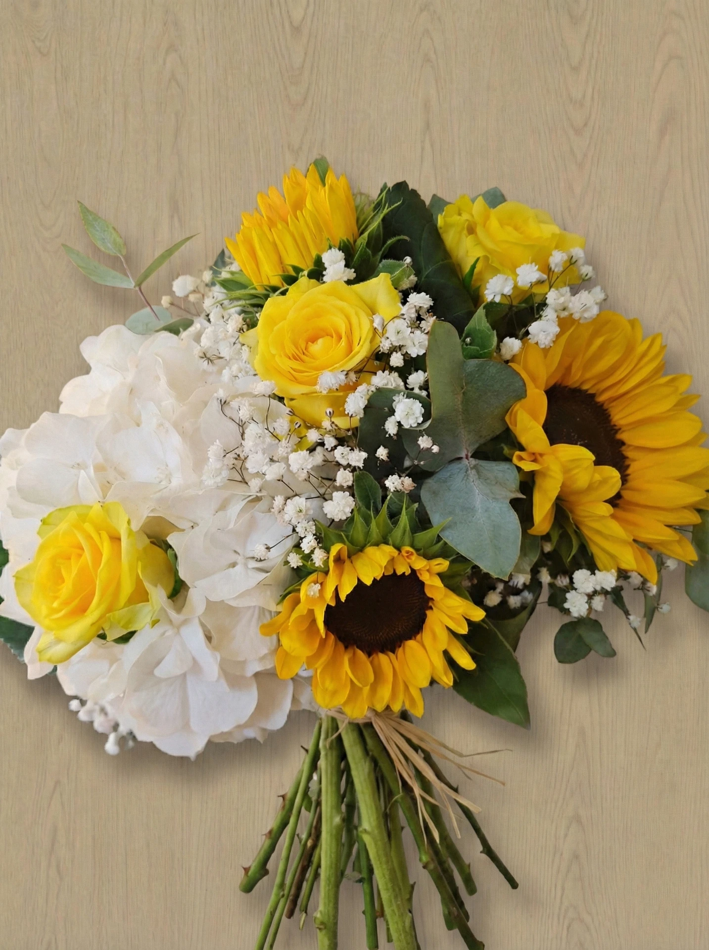 Bouquet jaune et blanc