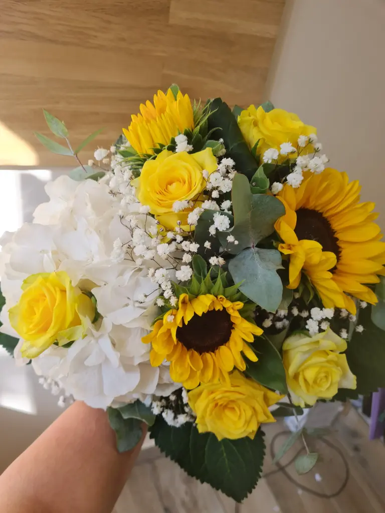 Bouquet jaune et blanc